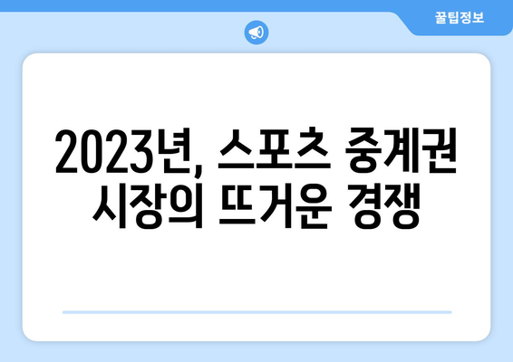 국내 프로 스포츠 중계권 금액 비교| 2023년 최신 현황 & 주요 경향 | K리그, KBL, V리그, 프로야구