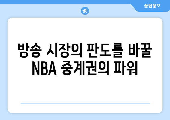 NBA 중계권 경쟁| 돈과 권력의 진짜 승부 | 스포츠 산업, 미디어 플랫폼, 방송 시장